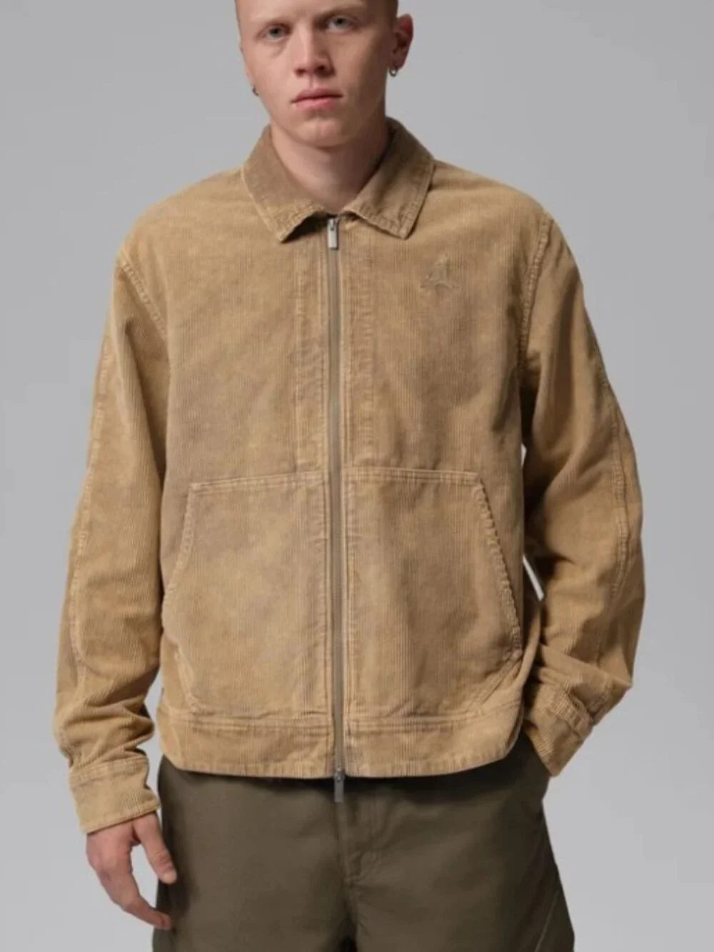 Jordan Corduroy Chore Jacket Khaki IF1825-247 XS NWT